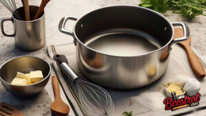 Essential-sauce-making-tools-laid-out-on-a-kitchen-counter